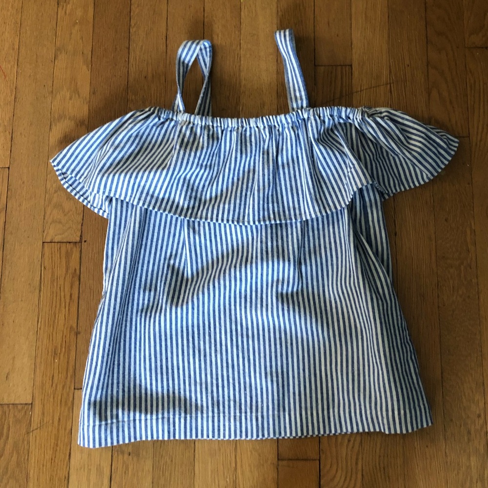 Jcrew off the shoulder top with straps